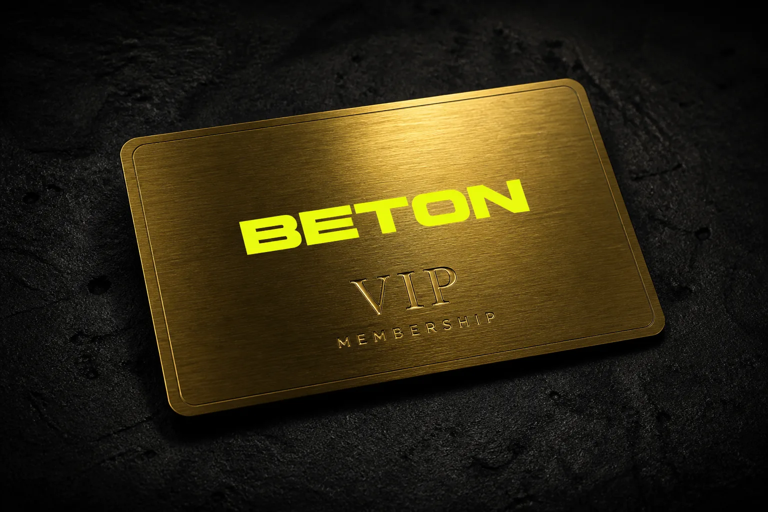 BETON Gold VIP card